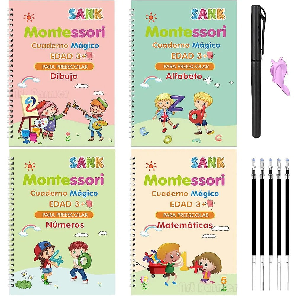 Set Libros Montessori Spanish Mágicos